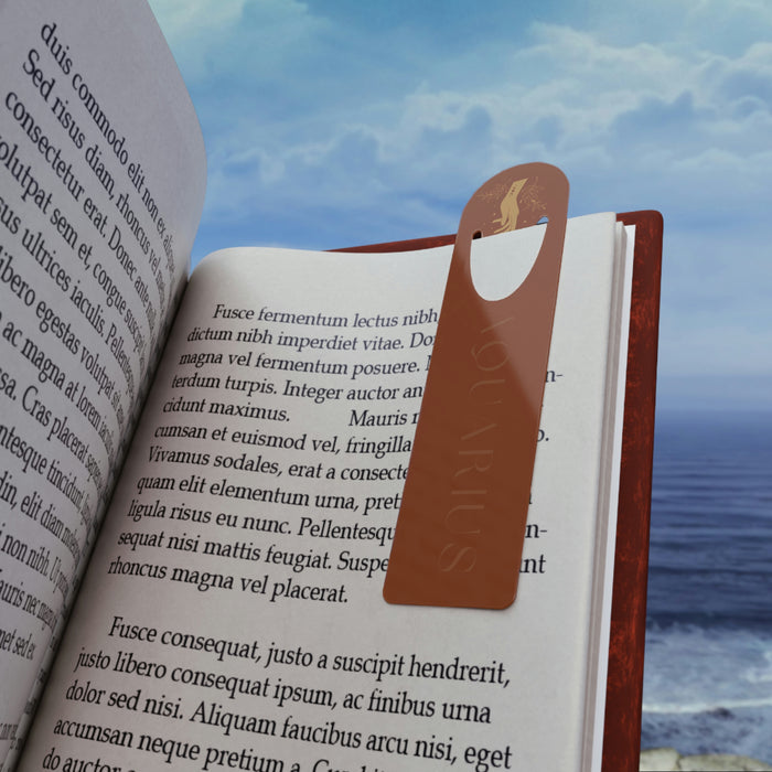 Touched By An Aquarius Moon Bookmark- Goldstone