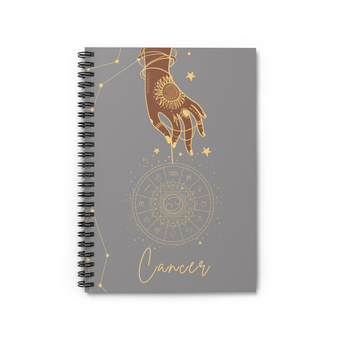Cancer Moonstone Spiral Notebook - Ruled Line