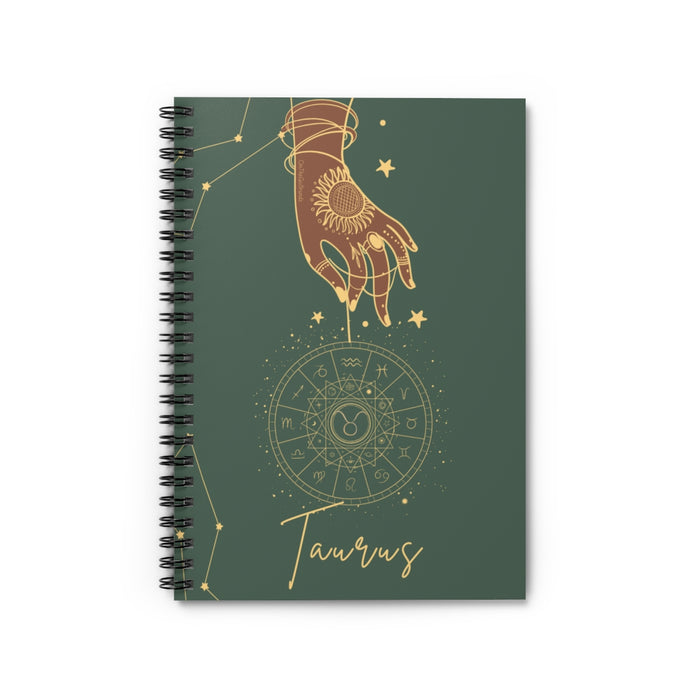Taurus Emerald Spiral Notebook - Ruled Line