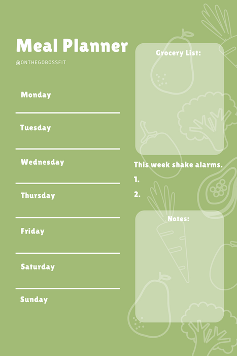 Food for the Soul Meal Planner Journal