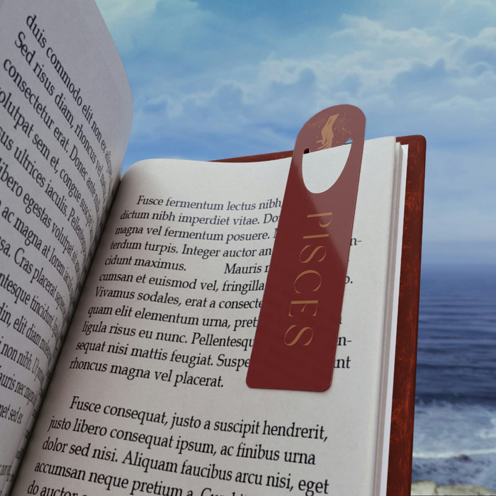 Touched By Pisces Moon Bookmark- Garnet