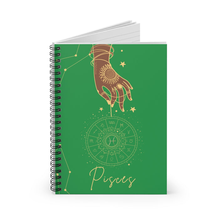 Pisces Fluorite Spiral Notebook - Ruled Line