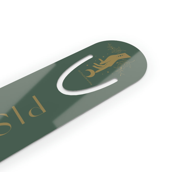 Touched By Pisces Moon Bookmark- Emerald