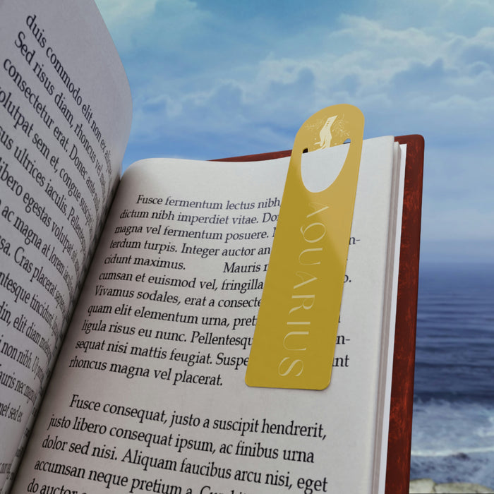 Touched By An Aquarius Moon Bookmark- Citrine